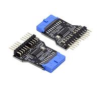 xiwai USB 3.0 1 auf 2 USB 2.0 9 Pin Port Multilier Buchse Motherboard Adapter Verlängerung HUB Anschluss