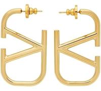 XIWCAFC Orecchini Chunky Oro 18k V Goccia Donna Anallergici Gioielli Regalo per Ragazza Mamma (Oro)