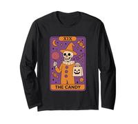 XIX I Tarocchi dello Scheletro di Halloween Candy Maglia a Manica