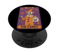 XIX I Tarocchi dello Scheletro di Halloween Candy PopSockets PopGrip Adesivo