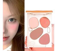 xixi - Floating Clouds Custard Four Color Blush - Brown #Y13 - (1.4g + 1.2g + 1.5g + 1.3g)