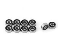 Xixian 10pcs 623-2RS Doppia in Gamba in Acciaio Sigillato in Acciaio Cuscinetti a Sfera per Scanalature Profonde, Basso Rumore e Durata di Lunga Durata per Progetti di Alberi/asta 3