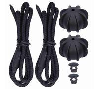Xixian 2pcs Rear Trunk Parcel Shelf Strap, Manufactured on the Basis of Original Standard, Replacement for Mk6, Made of High Quality Nylon and ABS Materials, Sturdy and Sturdy, and