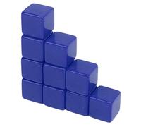 Xixian 30 Dadi Scrivibili Vuoti da 16 Mm, Cubi in Plastica a Sei Facce per Insegnamento della Matematica, Giochi in ttività Fai da Te e Divertimento per le Feste (Blu)