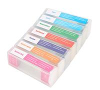 Xixian 35 PCS Biology Glass Microscopio Preparato Set di Diapositive, Ottime per Bambini e Studenti con Osservazione del Mondo Biologico Magico, Citologia Organizzata