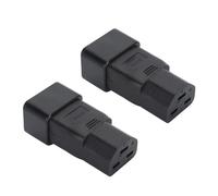 Xixian Adattatore di Alimentazione IEC320 da C20 a C21 da 2 Pezzi per UPS, PDU Server, Monitor e Stampanti