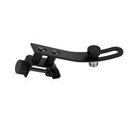 Xixian Clip per Microfono per Batteria in Acciaio Inossidabile, Supporto Montaggio su Bordo Antiurto Regolabile Rullante Tom, Adattatore Supporto Microfono con Morsetto a C Sicuro Attrezzatura