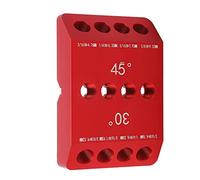 Xixian Drill Hole Guide Jig, 30 45 90 Gradi Angolazione, Lega di Alluminio, Utilizzo dello Strumento di Lavorazione del Legno, Kit Completo con Pezzi e Prese per Trapano, per le