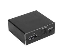 Xixian Estrattore 4K Converti L'interfaccia Multimediale HD in Convertitore Splitter Adattatore Ottico S/PDIF da 3,5 Mm, Lega di Alluminio per Amplificatore Altoparlante per Cuffie,