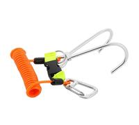 Xixian Gancio per Barriera Corallina in Acciaio Inossidabile, Accessori di Sicurezza per L'immersione, Sicurezza Subacquea Ad Alta Resistenza, Fibbia a Sgancio Rapido, O-Ring per (Arancia)
