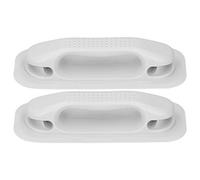Xixian Maniglia in PVC per Battello Gonfiabile con Foro per Kayak Canoa | Robusta impugnatura in PVC grigio bianco, ideale per barche alla deriva, pescherecci, zattere fluviali, gommoni