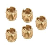 Xixian Maniglia per Rubinetto Birra in Ottone da 5 Pezzi Rts per Filettatura 3/8-16 UNC, Dadi Adattatori Rubinetto Fai-da-te Manici in Legno, Kit di Installazione Manuale Rubinetti Fusti Americani