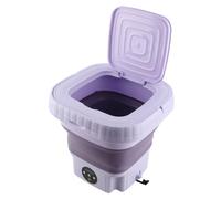 Xixian Mini Lavatrice Pieghevole con capacità di 11 Litri, Pulsante Timer per Varie Esigenze di Lavaggio, Imitazione Dell'esperienza di Lavaggio a Mano con Ampia capacità di 11 Litri, (Spina europea)