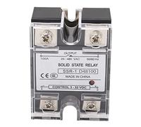 Xixian Modulo SSR relè A Stato Solido da 100 A CA, Controllo 3-32 V, Carico 24-480 V CA, Anti-interferenza per l'automazione dei Motori di Illuminazione Stradale