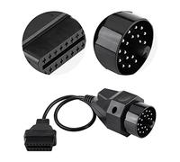 Xixian Nuovo Cavo Adattatore OBD2 20 Pin a 16 Pin, Connettore Scanner per E36 E38 E39 E46 E53 X5 Z3 con Materiale ABS, Alta flessibilità e Durata, Adatta per L'interfaccia Femmina a 20