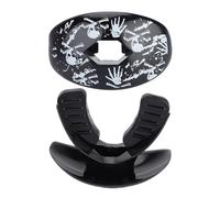 Xixian Resistente Agli Urti, vestibilità Comoda, Paradenti per Stampi Istantanei per Boxe, Rugby, Calcio con 4 Colori per Uso Alimentare TPR (A forma di scheletro)