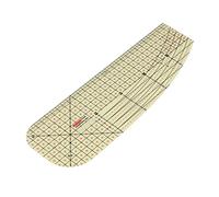 Xixian Righello da Stiro Resistente Al Calore per Cucire, Strumento Flessibile per Misurare l'Orlo Caldo con Superficie Antiscivolo, Guida in Plastica Fino a 160°C Quilting e Piegatura di Tessuti