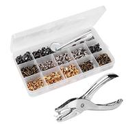 Xixian Rivettatrice a Doppia Faccia per Riparazione Cinture | Set di strumenti per rivetti in ferro, giacche, jeans, zaini, artigianato in pelle, progetti fai-da-te, fissaggio sicuro