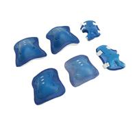 Xixian Set di Gomitiere per Pattinaggio a Rotelle per bambini: Rete Traspirante, Equipaggiamento Protettivo Regolabile , Scooter e Bicicletta (Blu)