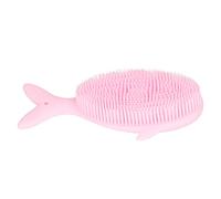 Xixian Spazzola da Bagno per Bambini in Silicone a Forma di Balena Setole Morbide Massaggiatore per Doccia Infantile Strumento la Pulizia del Cuoio Capelluto del Corpo dei Bambini Cura Delicata (Rosa)