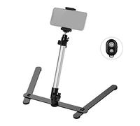 Xixian Supporto Fotografico Regolabile per Smartphone da 5,8-9,3 Cm - 30-45 Cm di Altezza, Telecomando BT, Carico di 2 Kg
