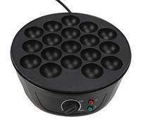Xixian Takoyaki per Forno Elettrico 18 Stampi Rotondi, Apertura di 4cm, Indicatore di Accensione, Superficie Antiaderente, Facile da Lavare, Goditi Deliziose Sfoglie di Takoyaki e Torta (Plug)