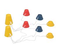 Xixian Tee da Portatili in Gomma, 4 Misure per Il Gioco Invernale | Struttura in gomma morbida, compatibile con la , set di tee da invernali tascabili per diverse altezze di swing e