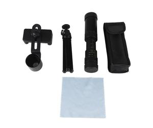 Xixian Telescopio Monoculare 10X-300X con Obiettivo da 40 Mm, Supporto per Telefono e Mini Treppiede per il Birdwatching