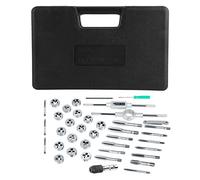 Xixian Tocche di Acciaio 45# Trattato a Calore e Matrici in Acciaio in Lega, 40pcs M3-M12 Dado a Vite Tap and Die Set per Veicoli e Macchinari con Chiavi Regolabili e Scartamento del