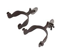 Xixian Vintage Inciso Acciaio al Carbonio Speroni da Cavallo per Controllo | Lega di metallo resistente alla ruggine, attrezzatura da selleria dal classico design occidentale, attacco stabile del