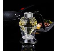 xixibuy Barattolo miele, Vasetti miele bomboniere, Trasparente Vasetto Per Miele Per La Conservazione E La Distribuzione Di Miele E Sciroppo, Design del diamante(200ML-acrilico)
