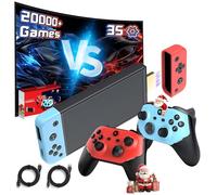 XIXIMENG M66 Console Retro Game Stick 4K 64G, 20000+ Giochi 35 Emulatori Retro Console di gioco Retrò,Rocker 3D con Luce RGB Rossa e Blu,Giochi 3D,Battaglia online a 4 giocatori,Plug and Play per TV