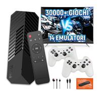 XIXIMENG T3 MAX 2026 Nuova Console di gioco retrò 30000+ giochi 14 emulatori Game Stick 4K,Android 10,2.4G+5G WIFI Console Retro Game con Doppio Controller Wireless,Plug and Play Retro Console per TV