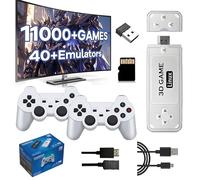 XIXIMENG Y6 Console di gioco retrò Console portatili,11000+Giochi 40+Emulatori,4K HD Output Console di gioco portatile,Emuelec4.3,Console di videogiochi con 2.4G Controller Wireless per Natale (128G)