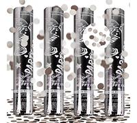 XiXiRan Cannone Sparacoriandoli 4pcs - Tubi per Matrimonio, Laurea e Compleanno