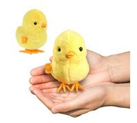 XiXiRan Pulcino Pasquale, 2 PCS Pulcino a Carica, Pulcini Pasquali di Peluche, Giocattoli Pasqua, Giocattoli per Pulcini Saltellanti, Regali di Pasqua