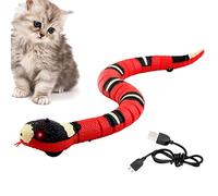 XiXiRan Serpente Giocattolo Gatti, Giocattolo Serpente Elettrico per Gatti, Finto Serpente Elettrico, Serpente Giocattolo USB Ricaricabile, Giocattolo del Serpente Intelligente di Rilevamento