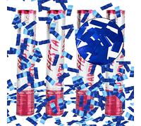 XiXiRan Tubi Sparacoriandoli Matrimonio e Compleanno - 4pcs Cannone Spara Coriandoli per Laurea e Feste