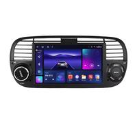 XIXIYAN Android 15 Autoradio 9 Pollice GPS Navigation per Fiat 500 2007-2015 Dvd Player Radio Collega e USA Supporto Dab/Controllo del Volante/Bluetooth/Carplay,8 Core 4G+WiFi 12G+256G