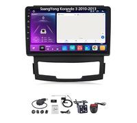 XIXIYAN Autoradio Android 9 Pollice GPS Navigation per SsangYong Korando 3 2010-2013 Dvd Player Radio Collega E USA Supporto Dab/Controllo del Volante/Bluetooth/Carplay,4 Core WiFi 2G+32G