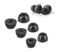 XIXKOLYU Memory Foam Tips Compatible with Samsung Galaxy Buds 2 Pro, No Silicone Eartips Pain, Anti-Slip Replacement Ear Tips, Reducing Noise Earbuds, 3 Pairs (Sizes S/M/L, Black)