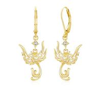 XIXLES Phoenix - Orecchini pendenti in argento Sterling 925 a forma di animale, gioielli per donne e mamme, normal, Argento sterling, Zirconia cubica