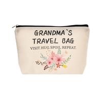 Xiyantiji Borse per il trucco da viaggio per la nonna, regalo per le donne, Gigi, festa della mamma, regalo di compleanno da nipoti a nuova nonna, piccola borsa cosmetica per la prima volta