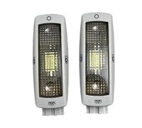 xiyounou 2pcs Gray LED Rear Reading Lamp Dome Ceiling Light Compatible with VW Golf Passat Beetle Bora Superb Leon 3B0 947 291 3B0947291