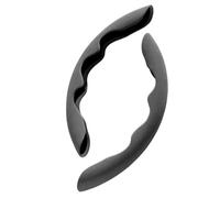 XIYUANFA 2 Pezzi Pelle Coprivolante Auto per Dodge Avenger Sedan 2007-2014, Sport Coprivolante Segmentato Antiscivolo Resistente al Sudore(37-39CM),Grey