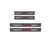 XIYUANFA 4 Pezzi Battitacco Adesivi Soglie Porte per Citr-oen DS3 DS4 DS5 DS6 DS7 C1 C2 C3 C4 C5 C6 C8, Batticalcagno Protezione Porta Soglia Sticker AntiGraffio Antiusura Waterproof