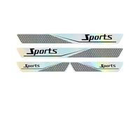 XIYUANFA 4 Pezzi Battitacco Auto per Fiat Abarth 500 Abarth 595 Abarth 124 Spider, Adesivi Soglia Auto Esterno Piastra Protezione AntiGraffio Pedale Battitacco Prevenire Anti Scratch,D