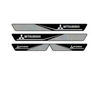 XIYUANFA 4 Pezzi Battitacco Auto per Mitsubishi ASX 2 (II) I 2023-2024, Adesivi Soglia Auto Esterno Piastra Protezione AntiGraffio Pedale Battitacco Prevenire Anti Scratch,A