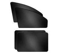 XIYUANFA 4 Pezzi Tendine Parasole Auto per VW Polo 6 (VI) 2017-2024 (AW), Parasole per Finestrini Laterali dell’Auto Tendine Auto Magnetiche Protezione,Black