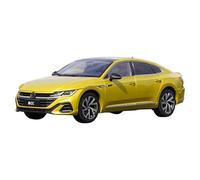 XIYUEYING 1 18 for Faw-volkswagen Nuovo Originale Cc Modello 2021 Cc Modello In Lega di Simulazione Modello di Auto kit(Yellow)